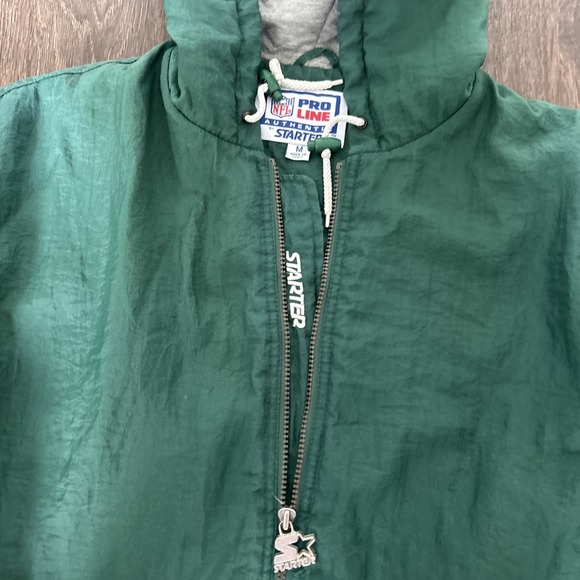Vintage Green Bay Packers Starter Pro Line Full Zip Jacket Men M Football Ovrsiz - Picture 8 of 11